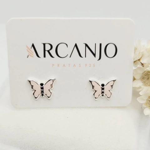 Brinco Infantil Borboleta Prata 925