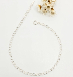 Pulseira Elo Oval 21cm Prata 925