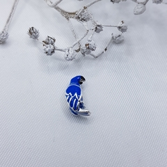 Berloque Arara Azul Prata 925
