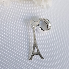 Berloque Torre Eiffel Liso Prata 925