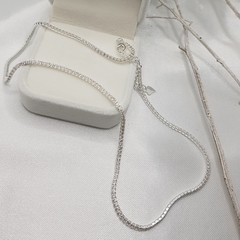 Chocker Riviera Lisa 2mm 35+5 cm Prata 925 - comprar online