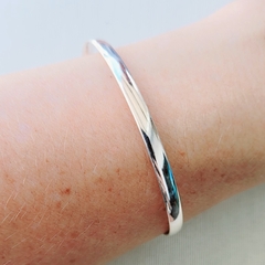 Bracelete Meia Cana 6 cm 4mm Prata 925 - comprar online