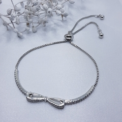 Pulseira Riviera Laço Ajustável Prata 925 - comprar online