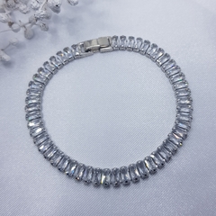 Pulseira Riviera Luxo 17 cm Prata 925