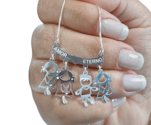 colar canga 4 personagens