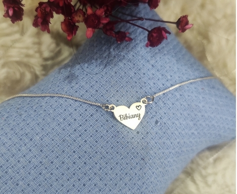 colar nome coração