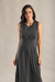 Vestido com pregas Musgos na internet