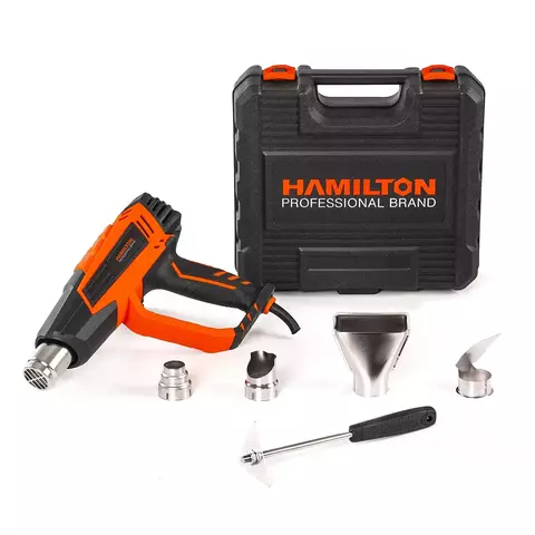 Pistola de calor Hamilton 2000w 600°C + kit accesorios - comprar online