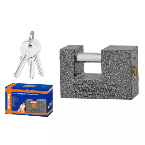 Candado de hierro Wadfow 80 mm rectangular con 3 llaves - comprar online