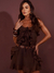 Vestido Boho marrom - comprar online