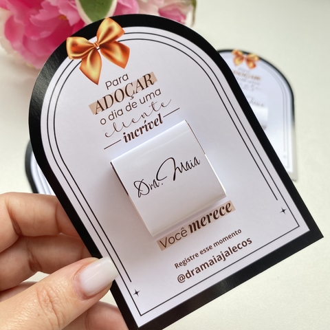 Card Personalizado com tablet de Chocolate - 10 Unidades - comprar online