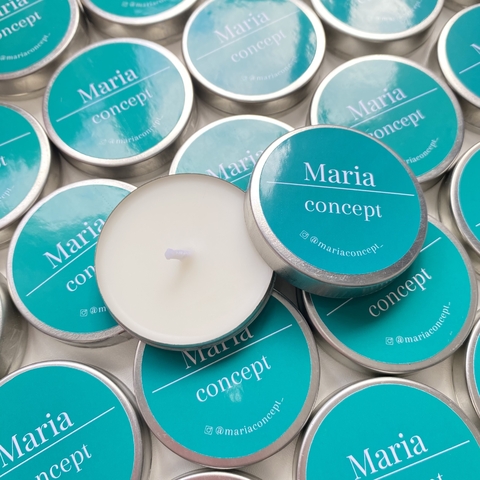 Vela Aromática com frase - 10 unid Personalizadas