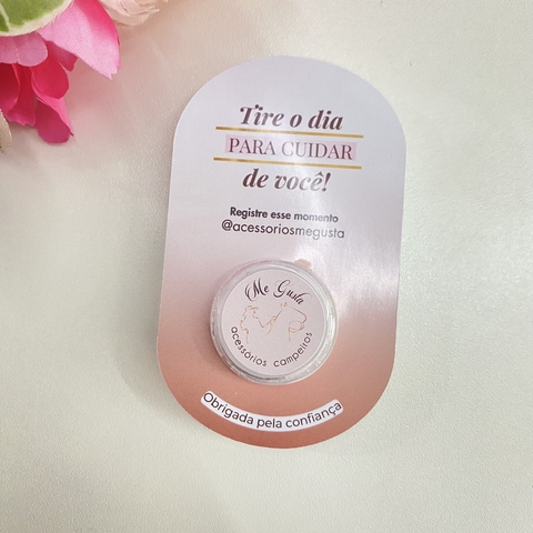 Card com mini potinho hidratante - 10 Unidades