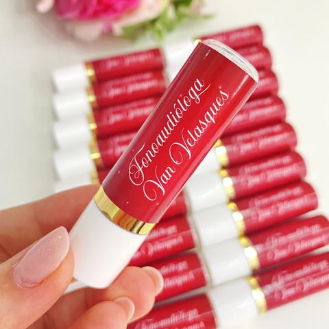 Protetor Labial Manteiga de Cacau Personalizado - 10 Unidades - Final de Ano