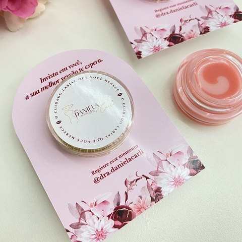 10 unid - Card com Máscara Labial Hidratante Personalizada - comprar online