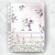Caderno Alfabeto Floral Lavanda