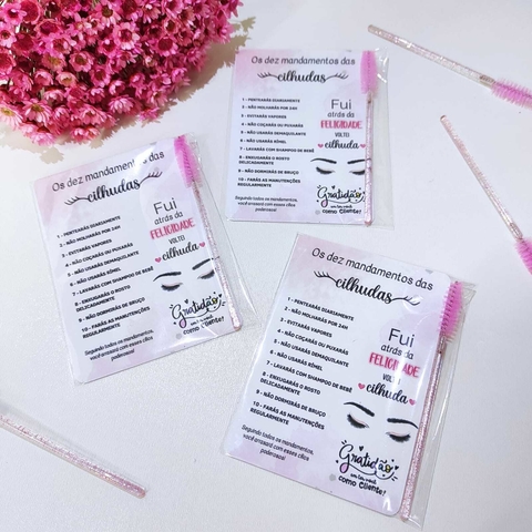 Card Cílios Personalizado - Os 10 Mandamentos