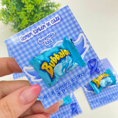 Card Chiclete Bubbaloo - Novembro Azul