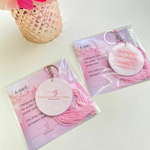 Card + Chaveiro de Acrílico Holográfico com Tassel - Personalizado - comprar online