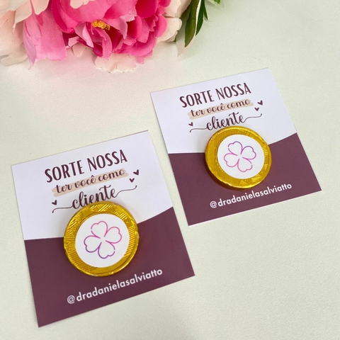 Card com Moeda de Chocolate