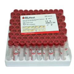 TUBO SIN ADITIVO SECO 3ML (PLASTICO) TRADICIONAL X100U BLUTTEST
