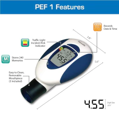 MONITOR DE ASMA PEAK FLOW METER DIGITAL PF100 MICROLIFE - comprar online
