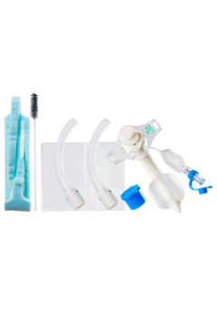 CANULA DE TRAQUEOTOMIA CON BALON + ASPIRACION SUBGLOTICA + 2 ENDOCANULAS en internet