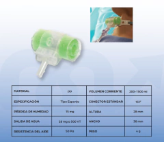 FILTRO P/TRAQUEOTOMIA "T" HME ARTICULADO C/PUERTO ESTERIL (ESPONJA) PHARMACARE - comprar online
