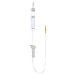 GUIA P/SANGRE CON AGUJA TIPO V-20 (C/RUEDA) DOBLE ENVASADO POLYMED
