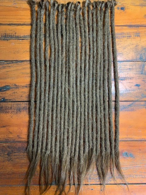 KIT 03 DREADS NATURAIS CASTANHO CLARO
