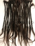 DREAD NATURAL CASTANHO ESCURO COM PONTAS LISAS