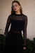 Blusa Tule Preto