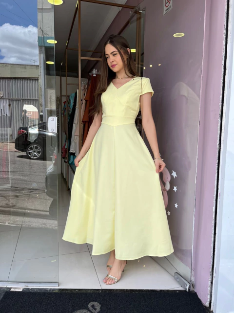 Vestido Charlott - Amarelo