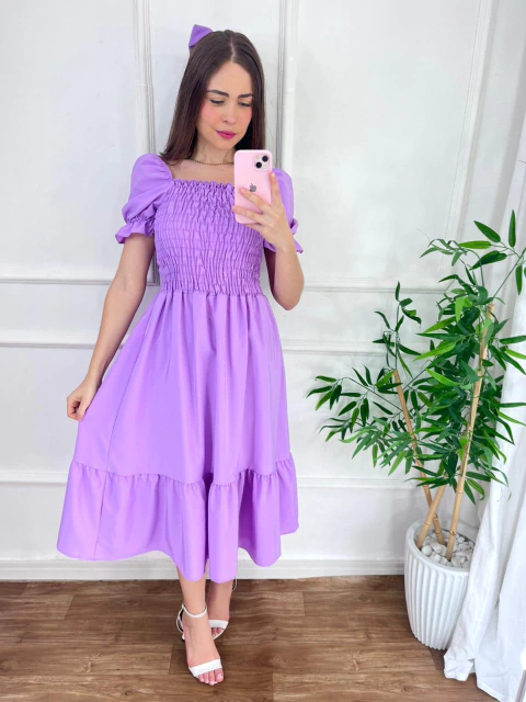 Vestido Priscila - Lilás