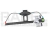 ELEVADOR CRISTAL VW GOLF TRASERO 93-99/JETTA 93-98 MANUAL IZQ