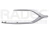 MOLDURA FASCIA DELANTERA MT MIRAGE 17-20 CROMADA GLS L3 3 CILINDROS 1.2L 5 PUERTAS IZQ