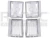 JUEGO CUARTO CV CHEYENNE SUPERIOR/INFERIOR 96-98/SIERRA 94-98/SUBURBAN 96-99 CRISTAL TW