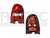 CALAVERA VW POINTER 00-05 BLANCO/ROJO S/FOCO DEPO IZQ