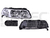 FARO VW POINTER GTI/SW 00-05 DOBLE AS FONDO CROMADO P/FOCO HALOGENO DEPO DER