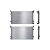 RADIADOR VW BORA 2.5L 06-10 ALTEA 2.5L 05-08 25 STD 1/2X15 3/4 TOMAS LADO CHOFER T/SOLDADO