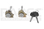CILINDRO PUERTA TY COROLLA 09-13/ TY HILUX 05-15/ TY TACOMA 05-15 CON LLAVE JUEGO TW DER/IZQ