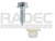 MUELA PORTA PLACA UN C/TORNILLO #14 CAB.HEX 3/8/1/4 X 3/4 ZINC BRILLAN 50PZ