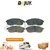 BALATAS DELANTERAS NISSAN SENTRA 07-12 B16 ALTIMA 02-17 JUKE 11-17 MAXIMA 00-04(137.20MM)7783