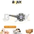 FLECHA LATERAL GM SILVERADO 3500 11-13 ESTRIA CORTA 37 PULG