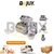 MARCHA GM SPARK 1.2L 11-17 BEAT 1.2L 18-21 MATIZ 1.0L 11-15 DELCO 8D 1 BARRENO C/ROSCA 446534
