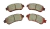 BALATAS DELANTERAS NISSAN KICKS 17-20 VERSA NUEVO 20-21 (125.50MM)CERAMICA
