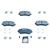 BALATAS DELANTERAS NISSAN X-TRAIL 15-18 KOLEOS 17-19 8 PASAJEROS 2 FILAS (141.40MM)