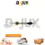 FLECHA HOMOCINETICA DER FORD TRANSIT 07-13 28E RUEDA 41E CAJA HEXAGONAL C/ABS LARGO 1130MM