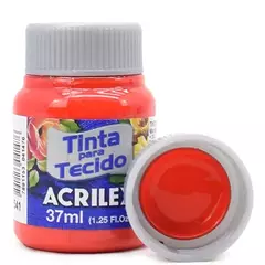 Tinta para Tecido Acrilex Fosca 37ml - Retrato da Moda Aviamentos/Armarinhos