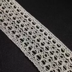 Fita renda barbante bolinha 50mm - comprar online